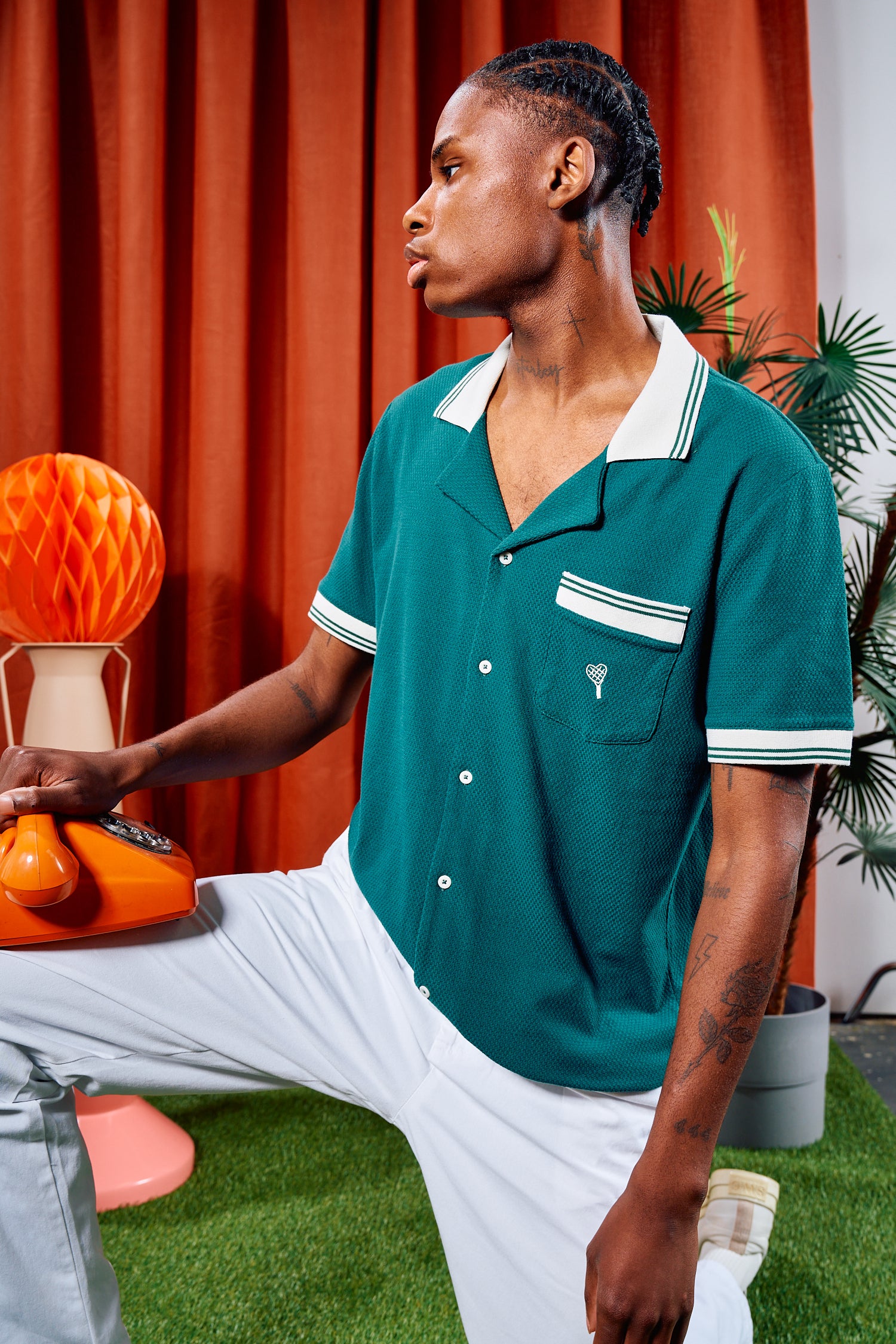 Short Sleeve Shirt – Country-Club-Look mit Cuban Collar Shirt