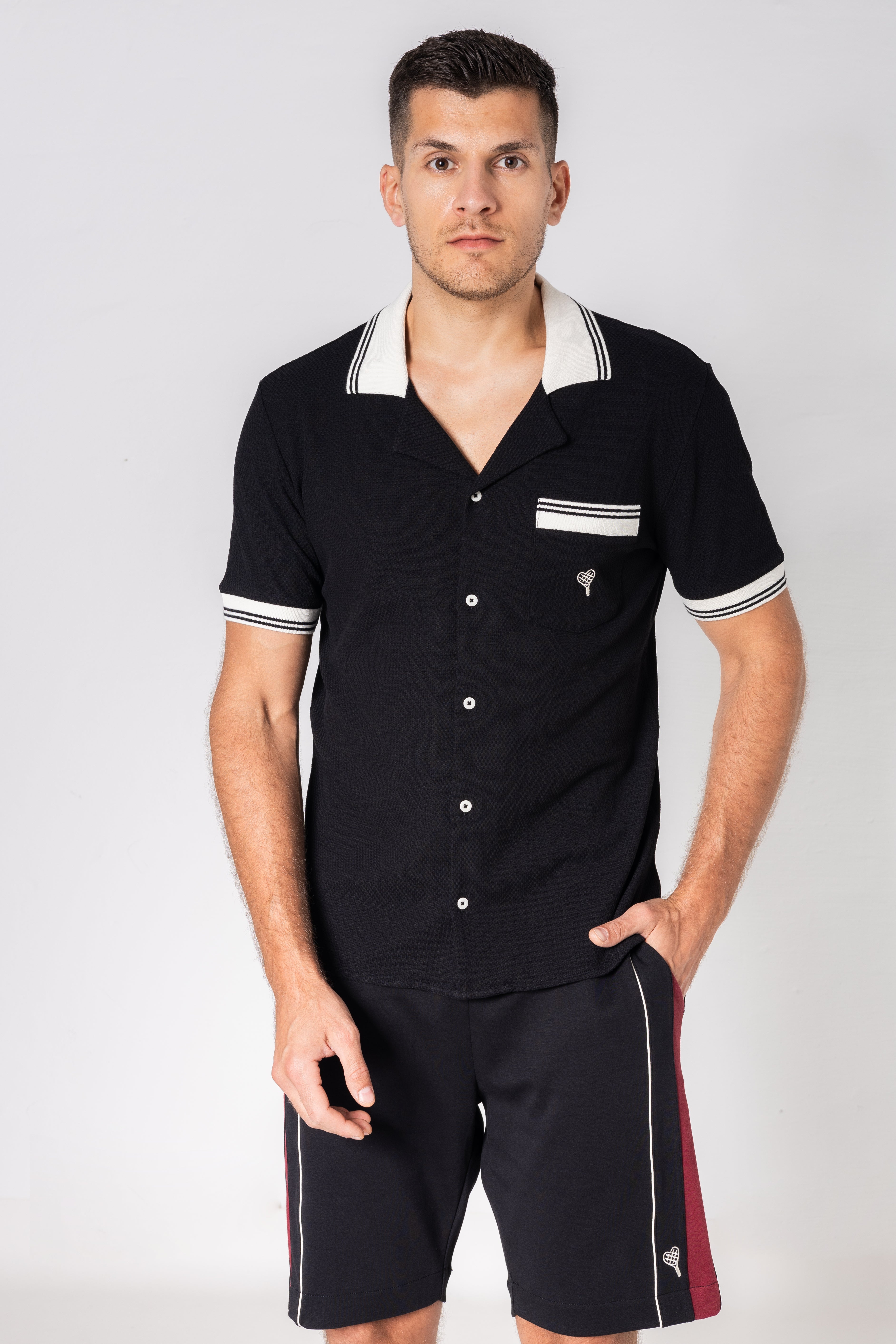 Short Sleeve Shirt – Country-Club-Look mit Cuban Collar Shirt