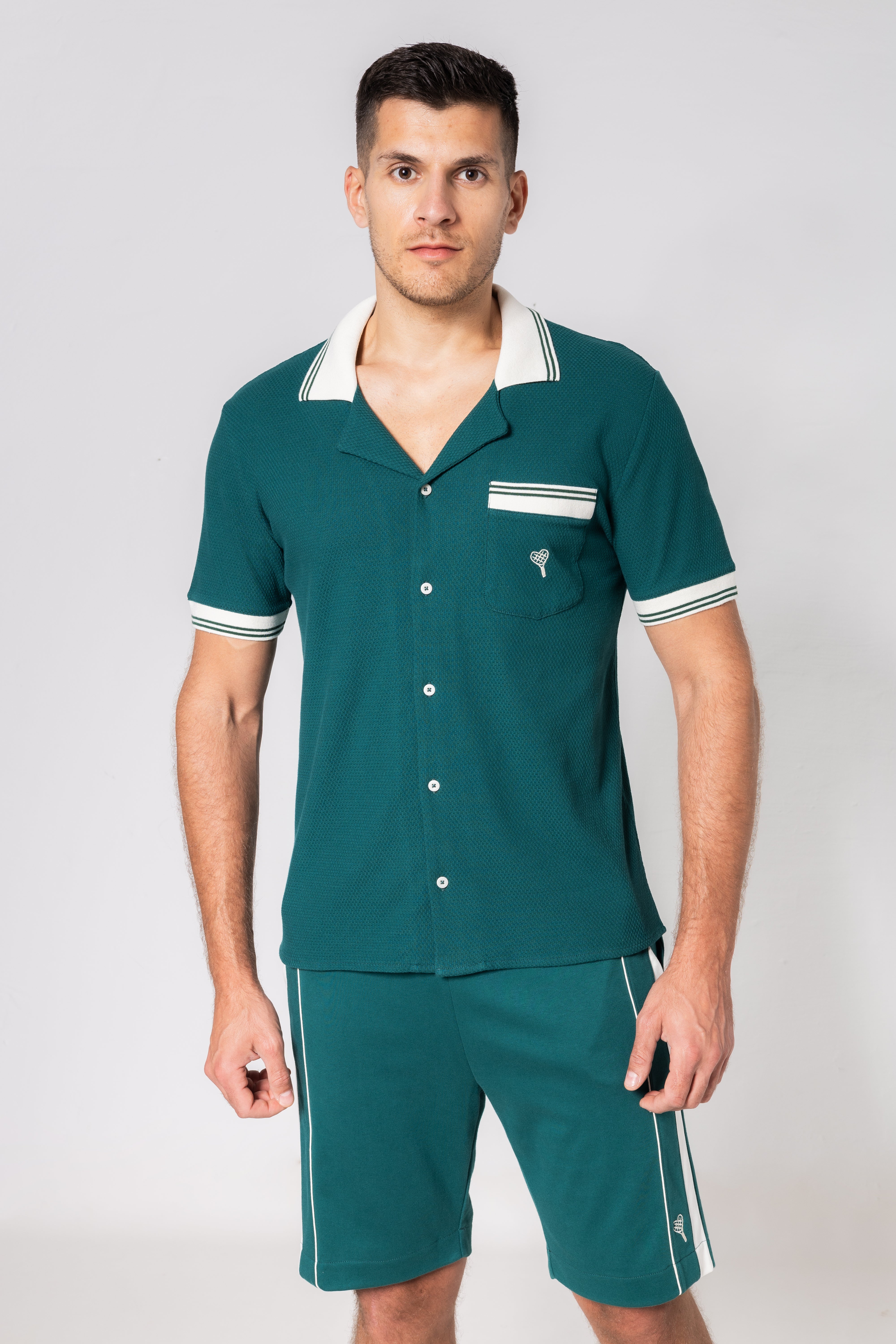 Short Sleeve Shirt – Country-Club-Look mit Cuban Collar Shirt