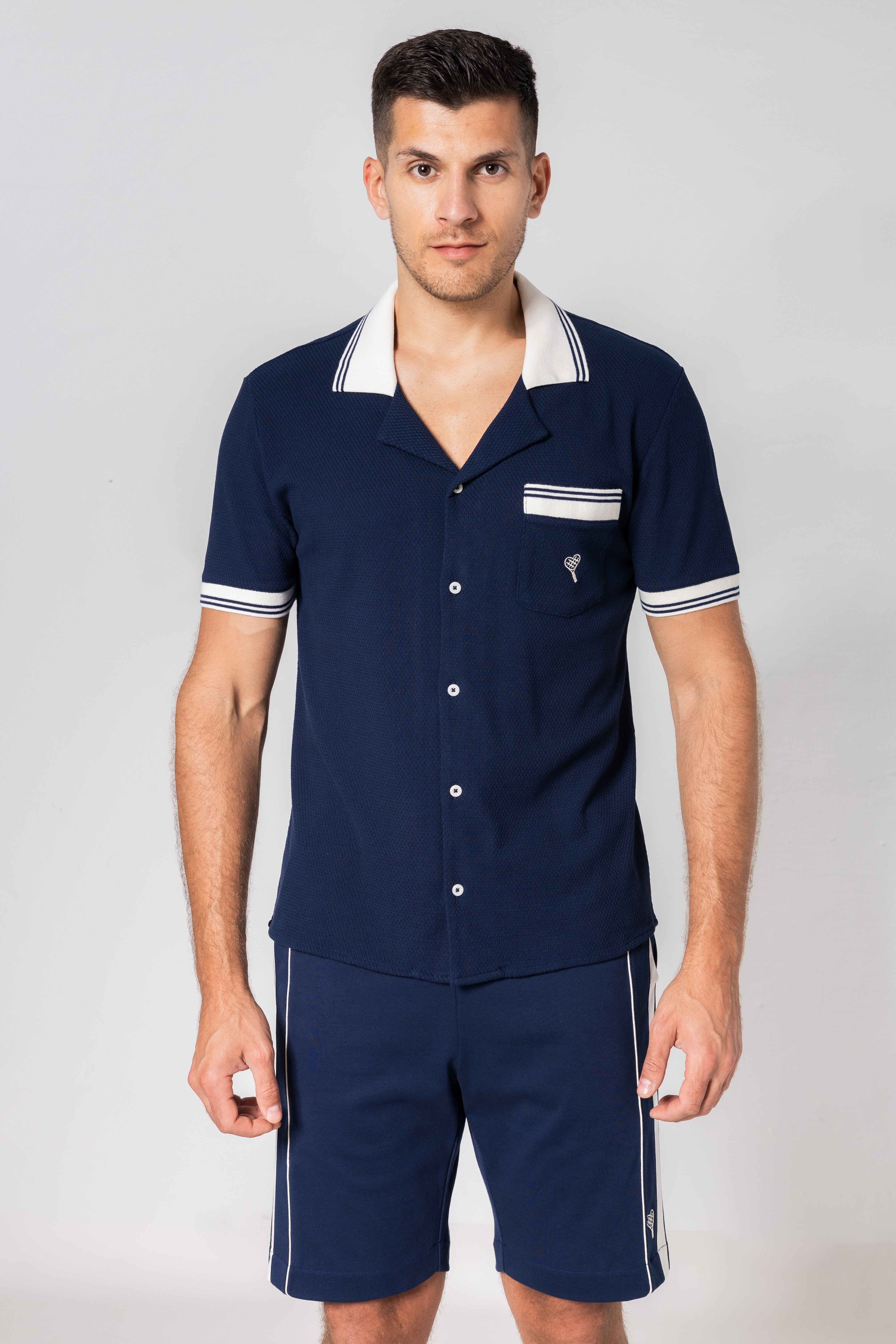 Short Sleeve Shirt – Country-Club-Look mit Cuban Collar Shirt