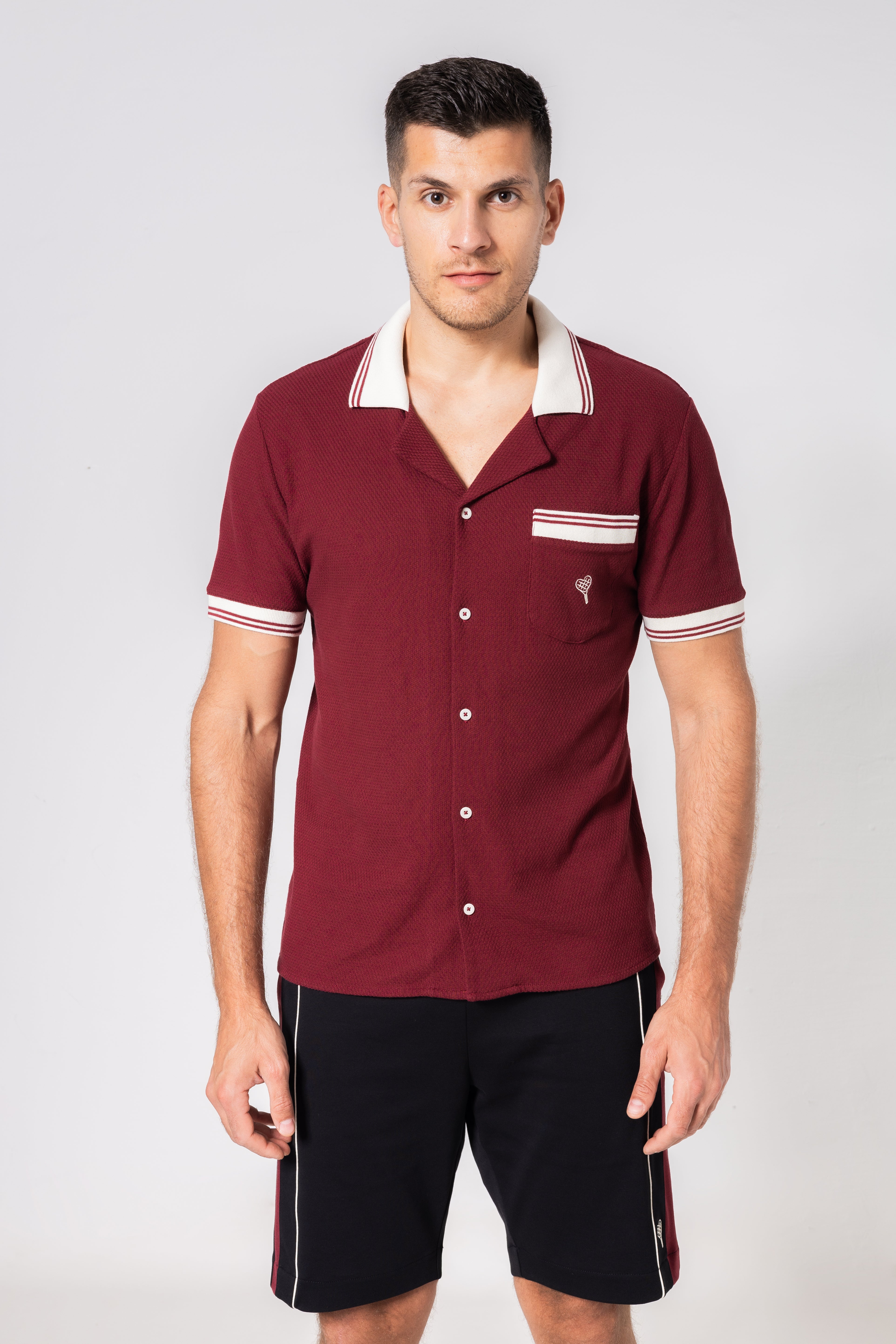 Short Sleeve Shirt – Country-Club-Look mit Cuban Collar Shirt
