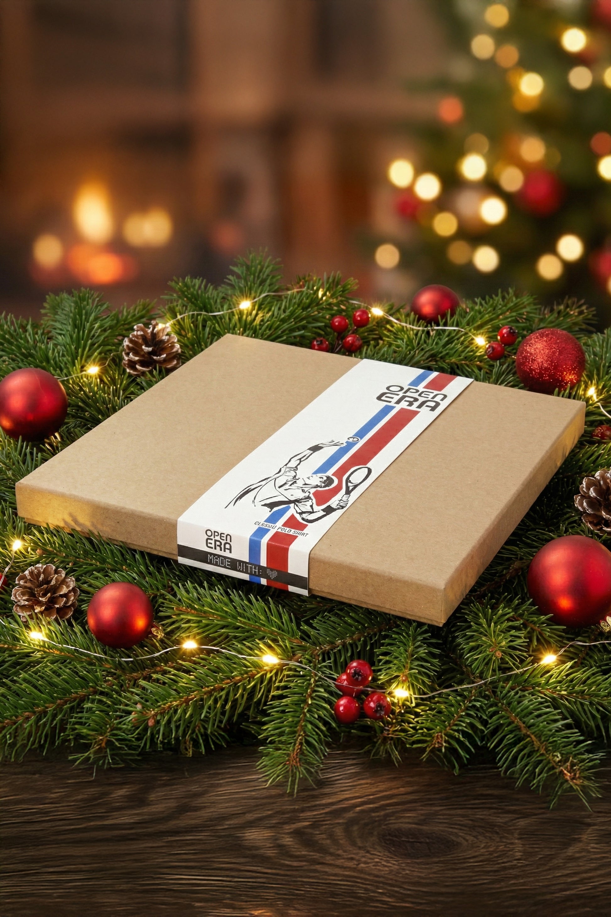 Open Era Polo Geschenk-Case – Weihnachten | Schallplatten-Format