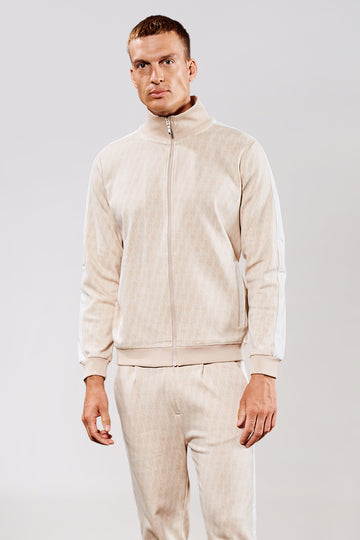 Geo Track Jacket - Freizeitjacke aus modernem Jacquard-Stoff