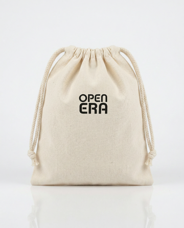 Open Era Pouch – Funktionaler Stoffbeutel in Off White