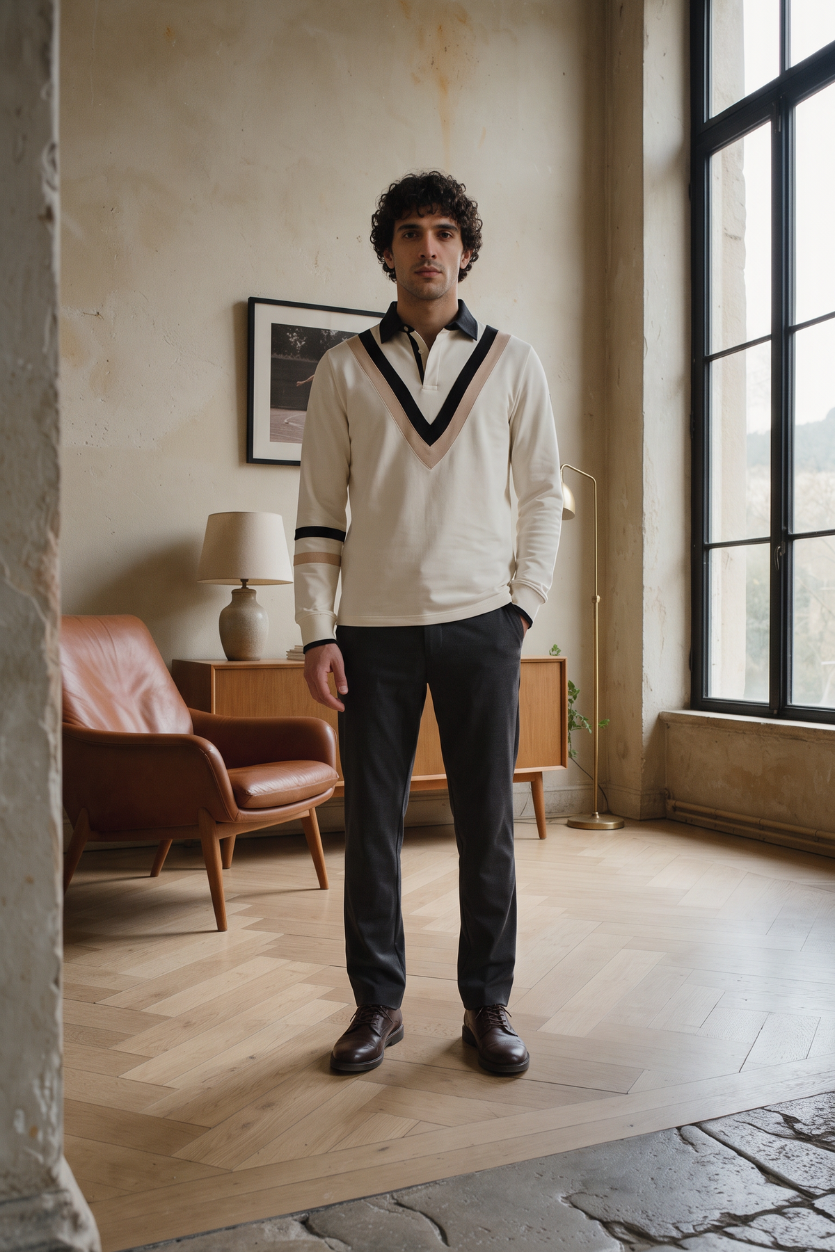 The Country Club Layer von OPEN ERA: Mods Polo und Rugby Sweater im Layering getragen – Kampagnenbild Herbst-Edit 2026
