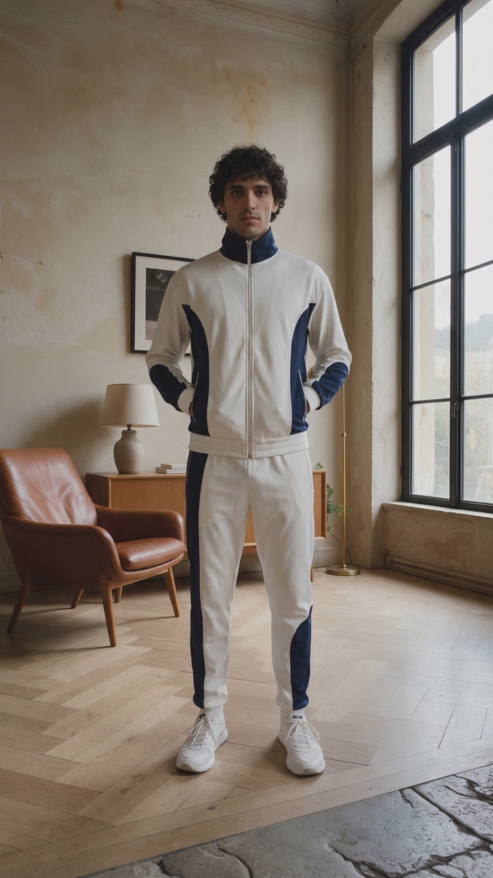 Video: The Track Suit von OPEN ERA – Interlock-Trainingsanzug im 70er Style
